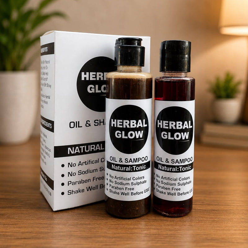Herbal Glow Hair Oil & Shampoo