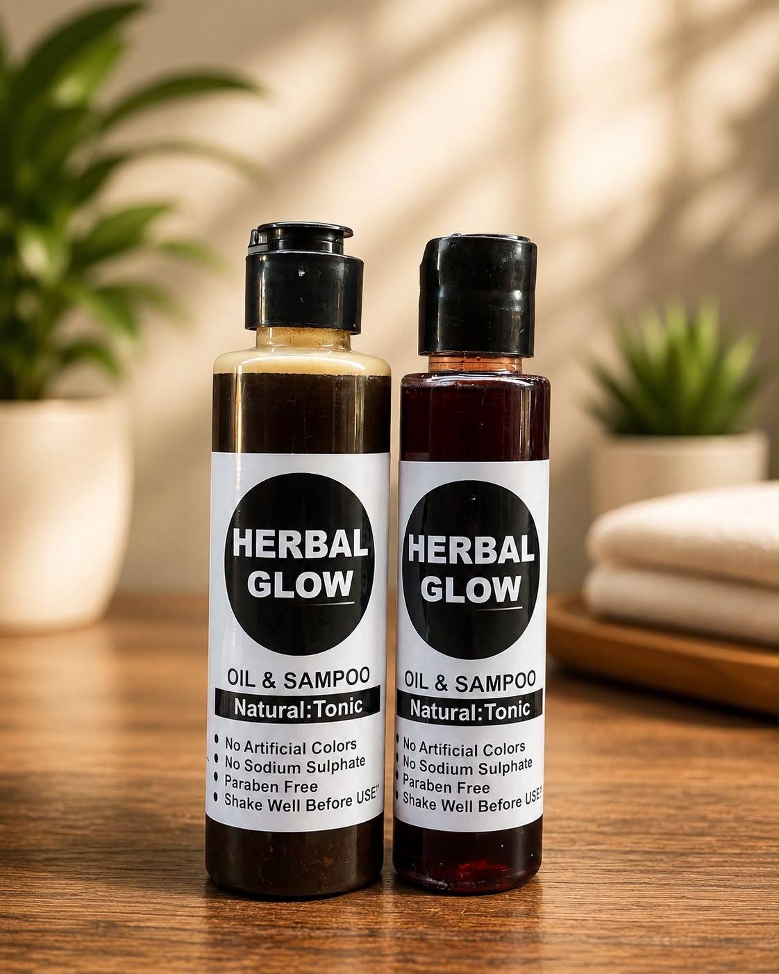 Herbal Glow Hair Oil & Shampoo